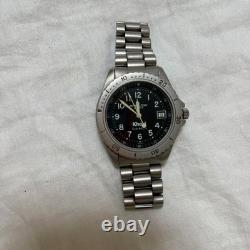 Hamilton Khaki Sub 660ft Silver Watch For Parts/Repair From JAPAN