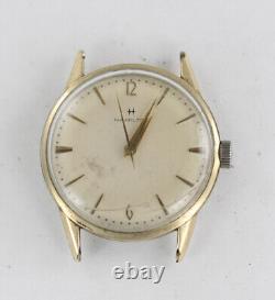 Hamilton Mechanical Mens Watch Stainless Steel Gold Rare Vintage NON WORKING