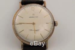 Hamilton Thin o matic 10k gold filled for parts watch uhr vintage
