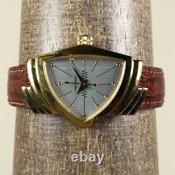 Hamilton Ventura Women 6334 Brown Leather Quartz For Watch Parts Or Repair Only