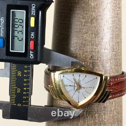 Hamilton Ventura Women 6334 Brown Leather Quartz For Watch Parts Or Repair Only