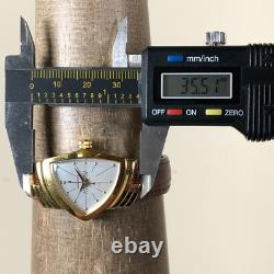 Hamilton Ventura Women 6334 Brown Leather Quartz For Watch Parts Or Repair Only