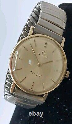 Hamilton Vintage 10k Gold Filled Wrist Watch Not Working 1950's