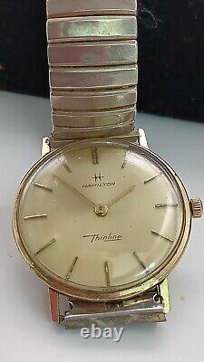 Hamilton Vintage 10k Gold Filled Wrist Watch Not Working 1950's