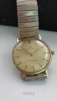 Hamilton Vintage 10k Gold Filled Wrist Watch Not Working 1950's