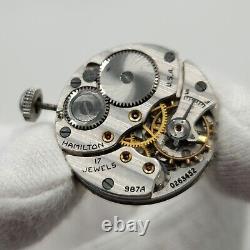 Hamilton WWII Military 987A Movement & Dial FOR PARTS / REPAIR