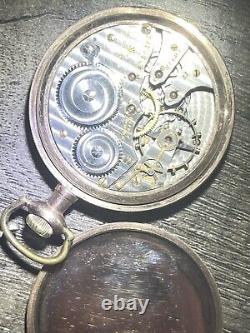 Hampden Dueber Watch A 12 Size 17j Antique Men Pocket Watch-3234145. Not Working