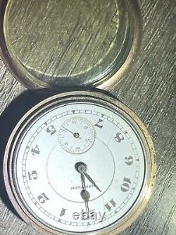 Hampden Dueber Watch A 12 Size 17j Antique Men Pocket Watch-3234145. Not Working