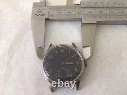 Helios German Military WW2 Wrist Watch, not working, for repair or parts