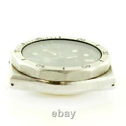 Heuer 1000 980.004 Black Dial Stainless Steel Watch Head For Parts Or Repairs