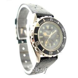 Heuer 1000 Prof Black Dial 200m Stainless Steel Ladies Watch For Parts/repairs