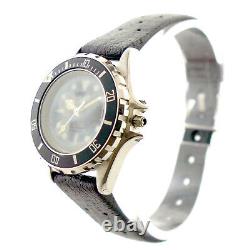 Heuer 1000 Prof Black Dial 200m Stainless Steel Ladies Watch For Parts/repairs