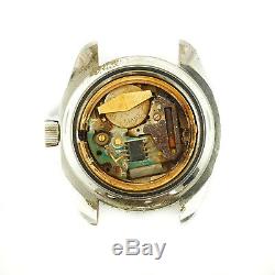 Heuer 1000 Vintage 980.007 Diver Stainless Steel Watch Head For Parts Or Repairs