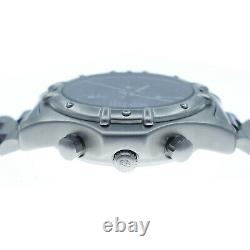 Heuer 2000 Quartz Chrono 250.006 37mm Black Dial Stainless Steel Watch For Parts