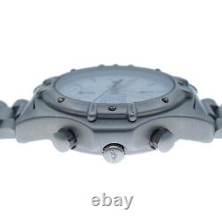 Heuer 2000 Quartz Chrono 254.006 37mm White Dial Stainless Steel Watch For Parts