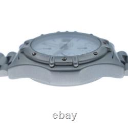 Heuer 2000 Quartz Chrono 254.006 37mm White Dial Stainless Steel Watch For Parts