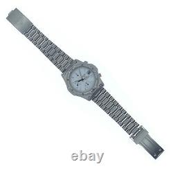 Heuer 2000 Quartz Chrono 254.006 37mm White Dial Stainless Steel Watch For Parts