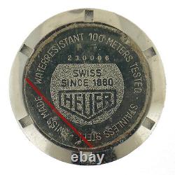 Heuer 230.006 Mens 33.7mm Stainless Steel Watch Caseback Cover For Parts/repairs