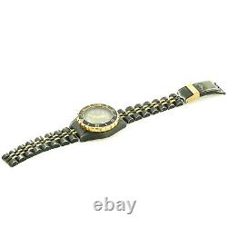 Heuer 980.028 Vintage 1000 Black Dial 2tone Yg+pvd S. S. Watch Head Parts/repairs