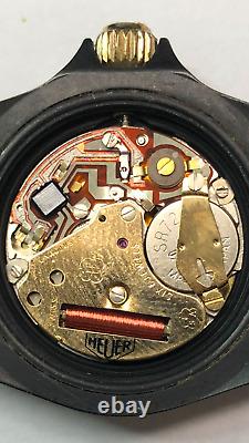 Heuer 980.028 Vintage 1000 Black Dial 2tone Yg+pvd S. S. Watch Head Parts/repairs