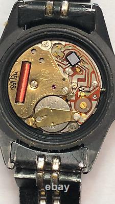 Heuer 980.028 Vintage 1000 Black Dial 2tone Yg+pvd S. S. Watch Head Parts/repairs