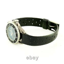 Heuer 980.038 Prof Black Dial Stainless Steel Ladies Watch For Parts Or Repairs