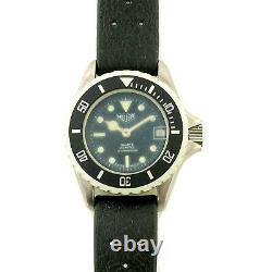 Heuer 980.038 Prof Diver 1000 Black Dial 200m Ladies Watch For Parts Or Repairs