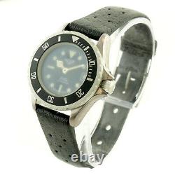 Heuer 980.038 Prof Diver 1000 Black Dial 200m Ladies Watch For Parts Or Repairs