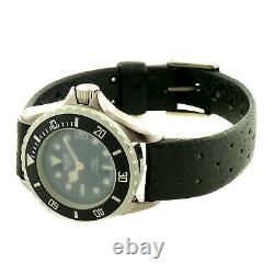 Heuer 980.038 Prof Diver 1000 Black Dial 200m Ladies Watch For Parts Or Repairs