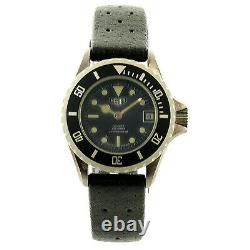 Heuer 980.038 Prof Diver 1000 Black Dial 200m S. S. Ladies Watch For Parts/repair