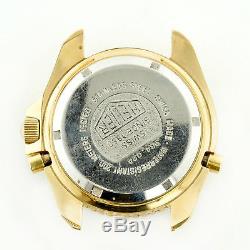 Heuer 984.024 Black Dial Digital 18k Plated S. S. Watch Head For Parts/repairs