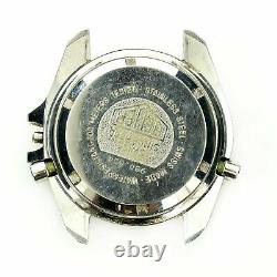 Heuer Diver 980.024 Black Dial Stainless Steel Case For Parts Or Repairs