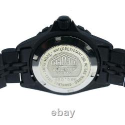 Heuer Diver 980.028 Black Dial 28mm Black Pvd Ladies Watch For Parts Or Repairs
