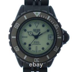 Heuer Diver 981.108 Lume Dial Military Green 28mm Ladies Watch For Parts/repairs