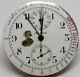 High Grade 44mm Chronograph Pocket Watch Movement for Parts/Repairs