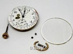 High Grade 44mm Chronograph Pocket Watch Movement for Parts/Repairs