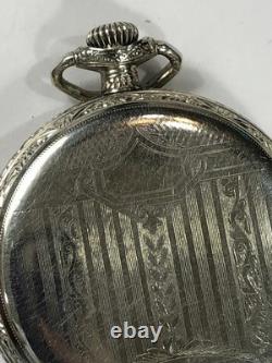 Howard Pocket Watch Scepter Case Vintage Not Running FOR PARTS OR REPAIR