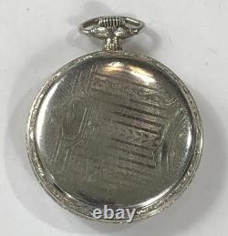 Howard Pocket Watch Scepter Case Vintage Not Running FOR PARTS OR REPAIR