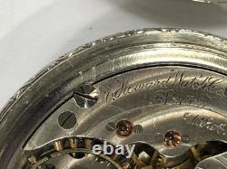 Howard Pocket Watch Scepter Case Vintage Not Running FOR PARTS OR REPAIR