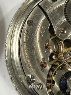 Howard Pocket Watch Scepter Case Vintage Not Running FOR PARTS OR REPAIR