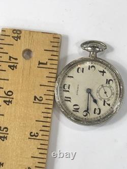 Howard Pocket Watch Scepter Case Vintage Not Running FOR PARTS OR REPAIR