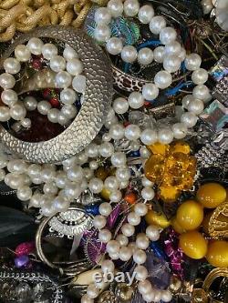 Huge 21+ Lbs Bulk Lot Estate Costume Jewelry Watches Junk Parts $13 Per Lb