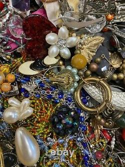 Huge 21+ Lbs Bulk Lot Estate Costume Jewelry Watches Junk Parts $13 Per Lb