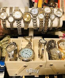 Huge Lot 230+ Vintage To Now Watches For Repair Parts Or Repurpose Over 20 Lbs