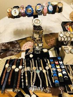 Huge Lot 230+ Vintage To Now Watches For Repair Parts Or Repurpose Over 20 Lbs