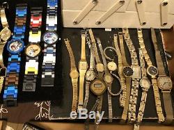 Huge Lot 230+ Vintage To Now Watches For Repair Parts Or Repurpose Over 20 Lbs