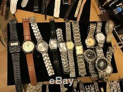 Huge Lot 230+ Vintage To Now Watches For Repair Parts Or Repurpose Over 20 Lbs