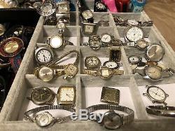 Huge Lot 230+ Vintage To Now Watches For Repair Parts Or Repurpose Over 20 Lbs