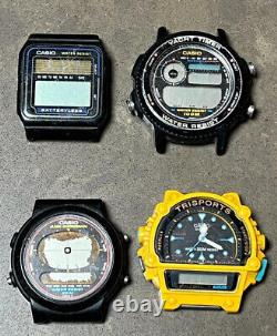 Huge Lot of 4 rare Casio Digital WatchesTRW-31AE-30WTRI-10WFB-52W