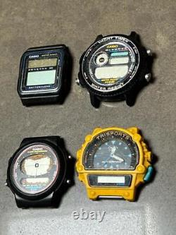 Huge Lot of 4 rare Casio Digital WatchesTRW-31AE-30WTRI-10WFB-52W